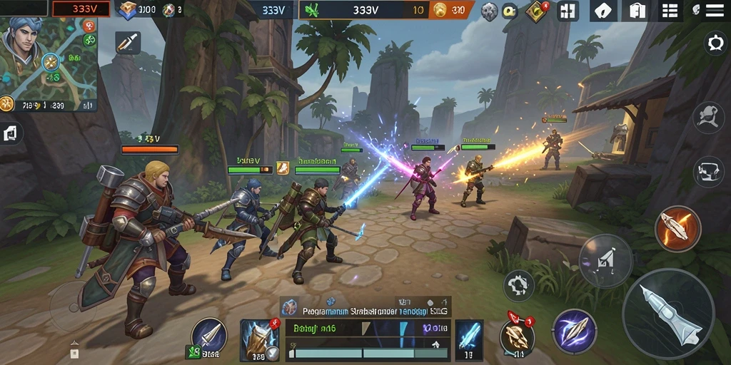 Tampilan gameplay menarik dari 333V yang penuh strategi.