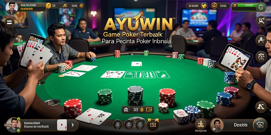 Gameplay Poker seru dan menegangkan di AYUWIN.