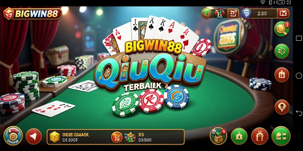 Tampilan gameplay QiuQiu yang menarik dan mendebarkan.