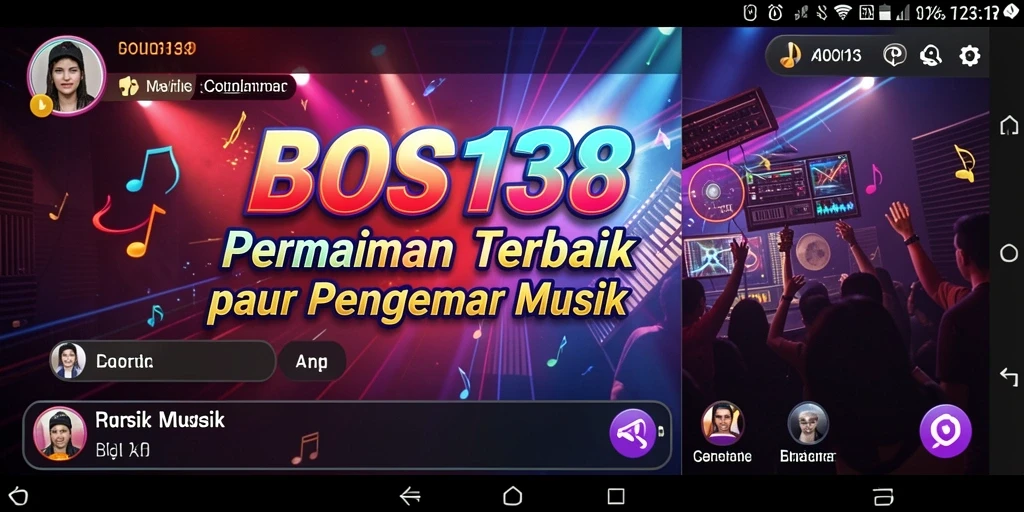 Screenshot gameplay BOS138 menampilkan pengalaman musik yang seru dan interaktif.