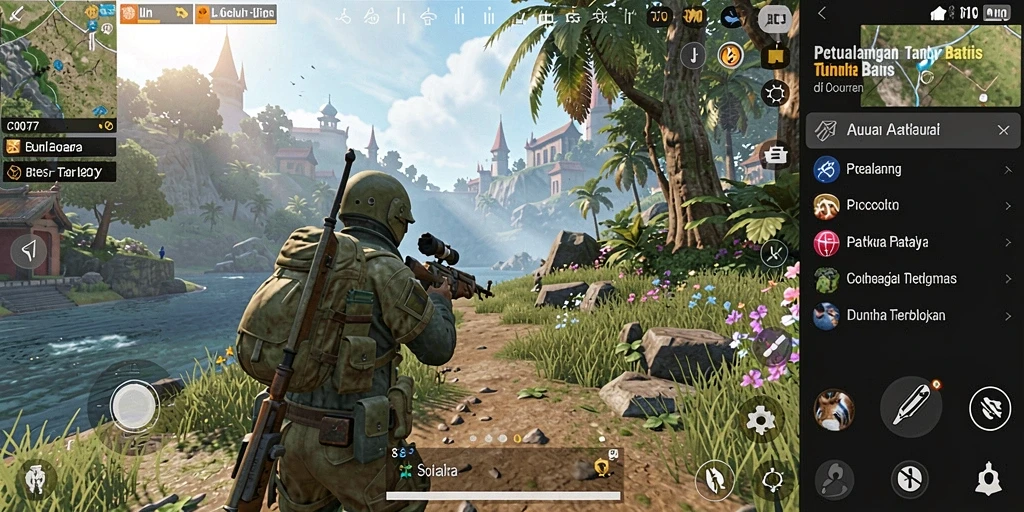 Gameplay C0077 yang menakjubkan di dunia terbuka.