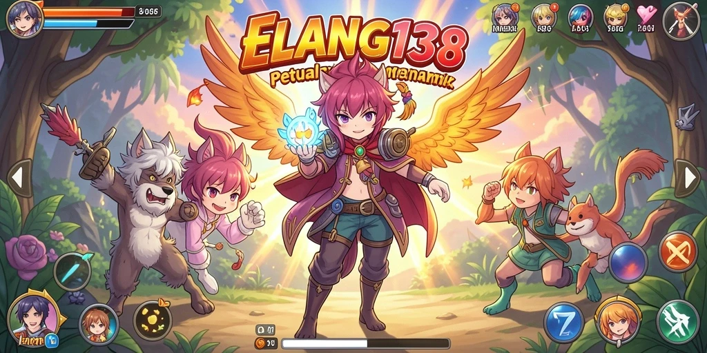 Tampilan menarik dari gameplay ELANG138 yang penuh aksi anime.