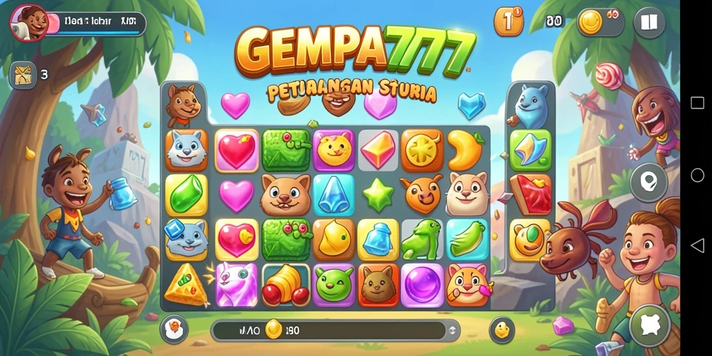 Tampilkan gameplay seru di GEMPA777 dengan kombinasi warna-warni.