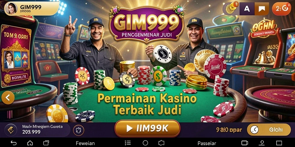 Tampilan menarik dari permainan Kasino di GIM999.