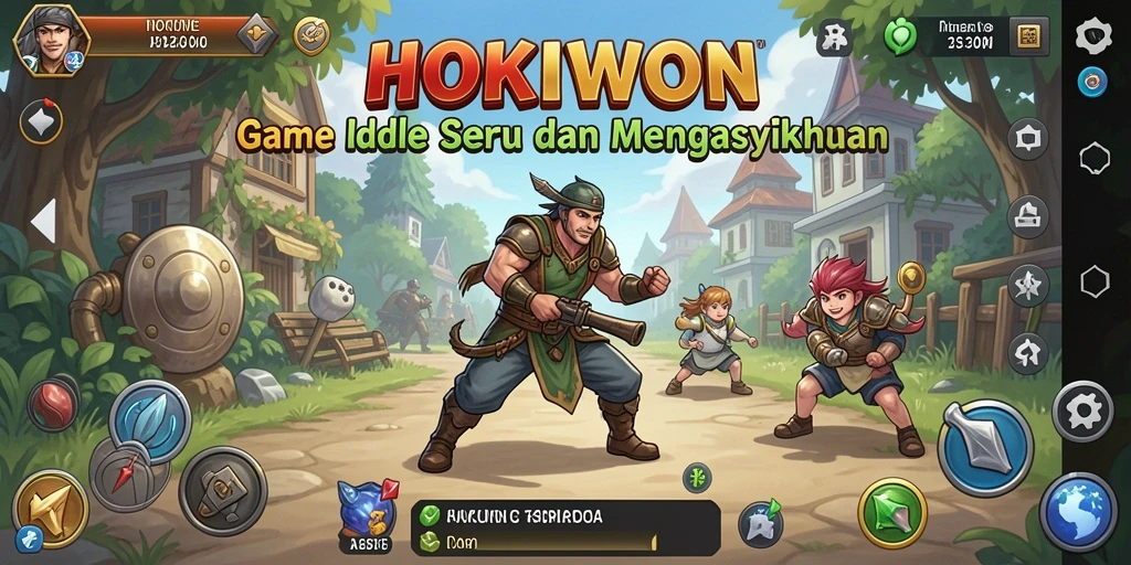 Tampilan gameplay HOKIWON yang mengasyikkan dan santai.