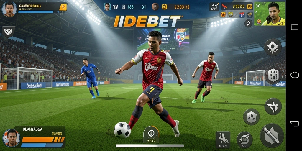 Tampilan seru gameplay IDEBET di arena olahraga.