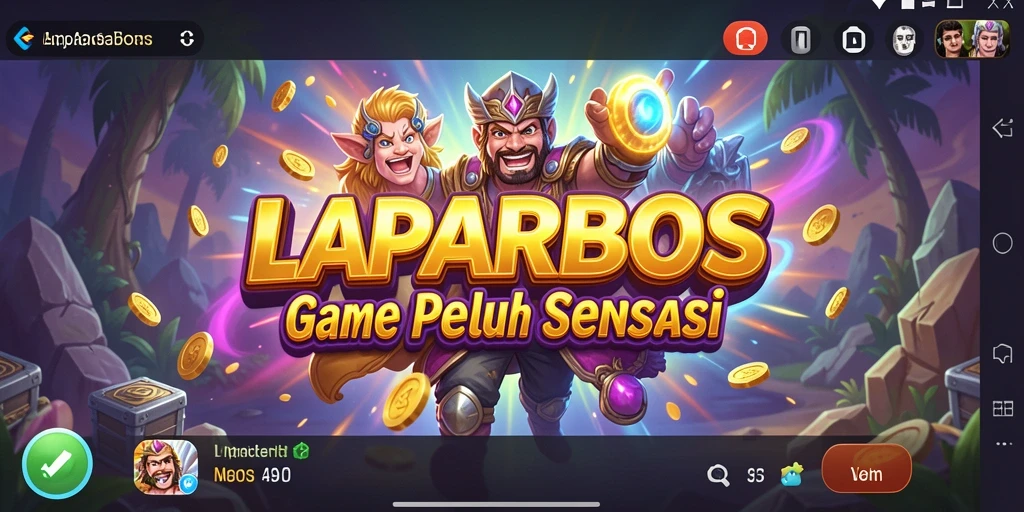 Tampilan gameplay LAPARBOS yang menarik dan penuh warna.