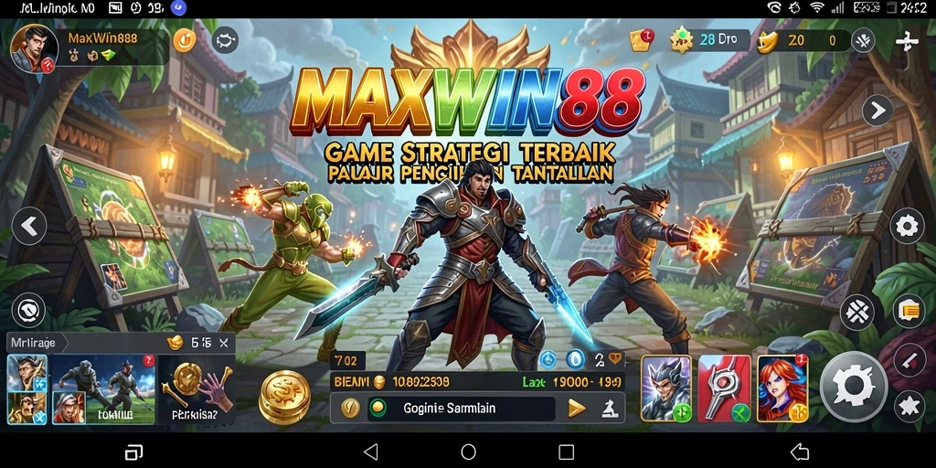 Tampilan gameplay seru dan menantang dari MAXWIN88.