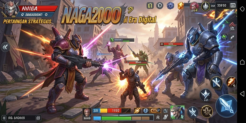 Tampilan gameplay seru NAGA2000 dengan strategi yang mendalam.