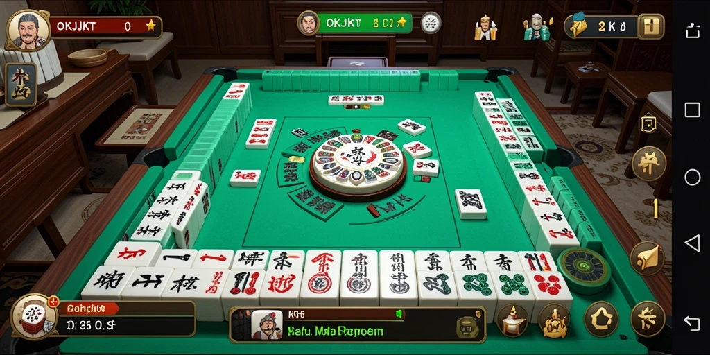 Tangkapan layar dari permainan Mahjong yang menampilkan gameplay seru.
