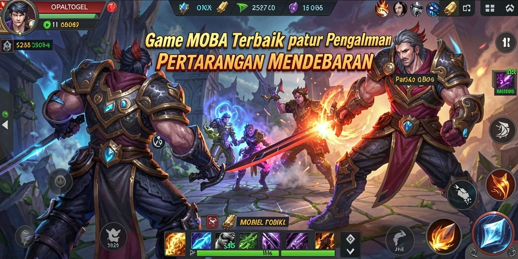 Tampilan gameplay seru di OPALTOGEL dengan aksi tim yang dinamis.