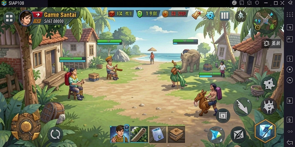 Screenshot gameplay SIAP108 menampilkan keseruan momen bermain.