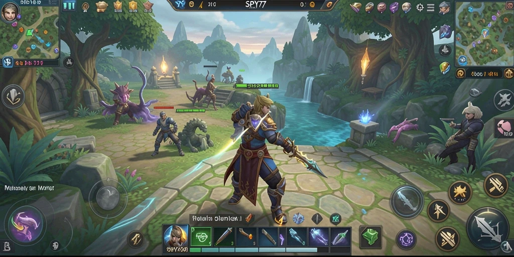 Screenshot gameplay SPY77 menampilkan aksi seru di dunia MMORPG.