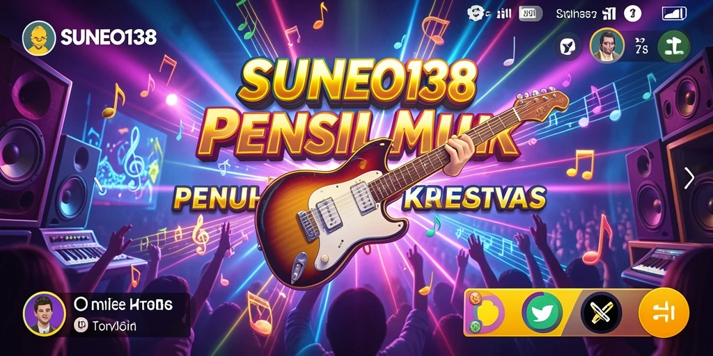 Screenshot gameplay SUNEO138 menampilkan aksi bermain musik yang seru.