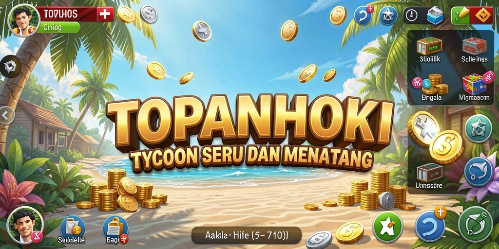 Screenshot gameplay <strong>TOPANHOKI</strong> menampilkan pertandingan seru dan manajemen tim yang strategis.
