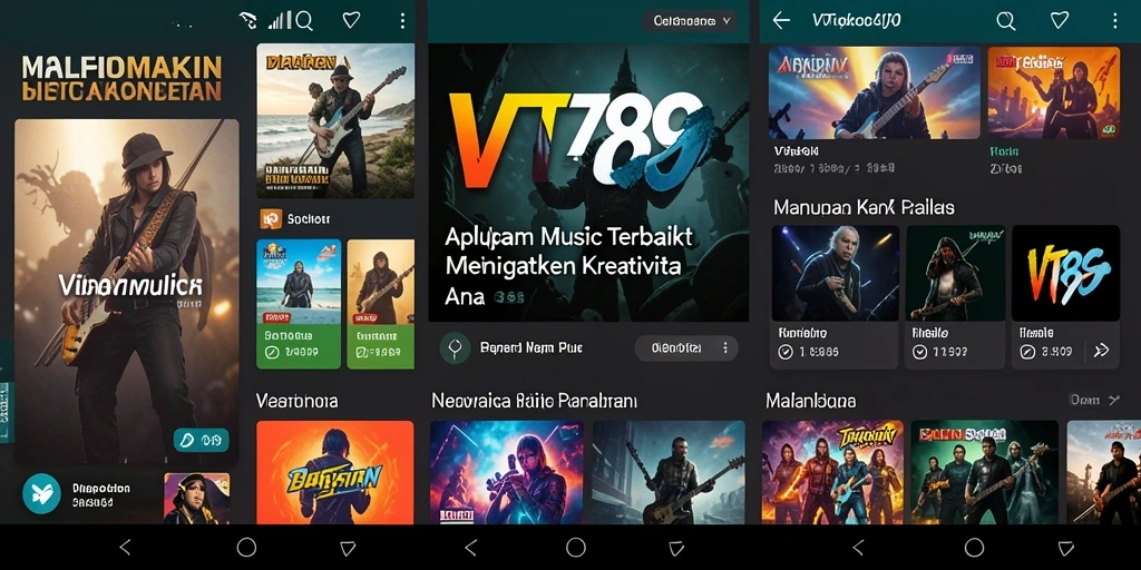Gameplay VT789 yang menarik dan interaktif dalam aplikasi musik.