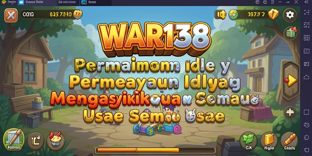 Tampilan gameplay yang menawan dan menarik dari WAR138 dalam genre Idle.